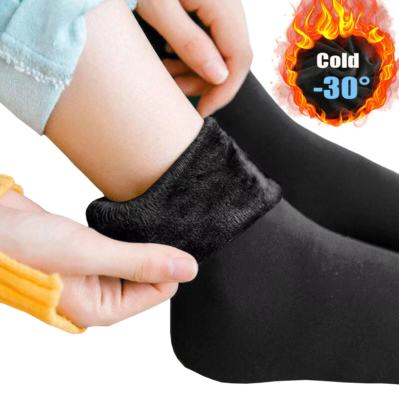 Babygenic - Samt Socken für den Winter