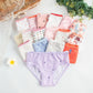 24pcs/Lot Cotton Girls Briefs Children&#39;s Underwear Triangle  Panties Kids Underpants 2-12Years